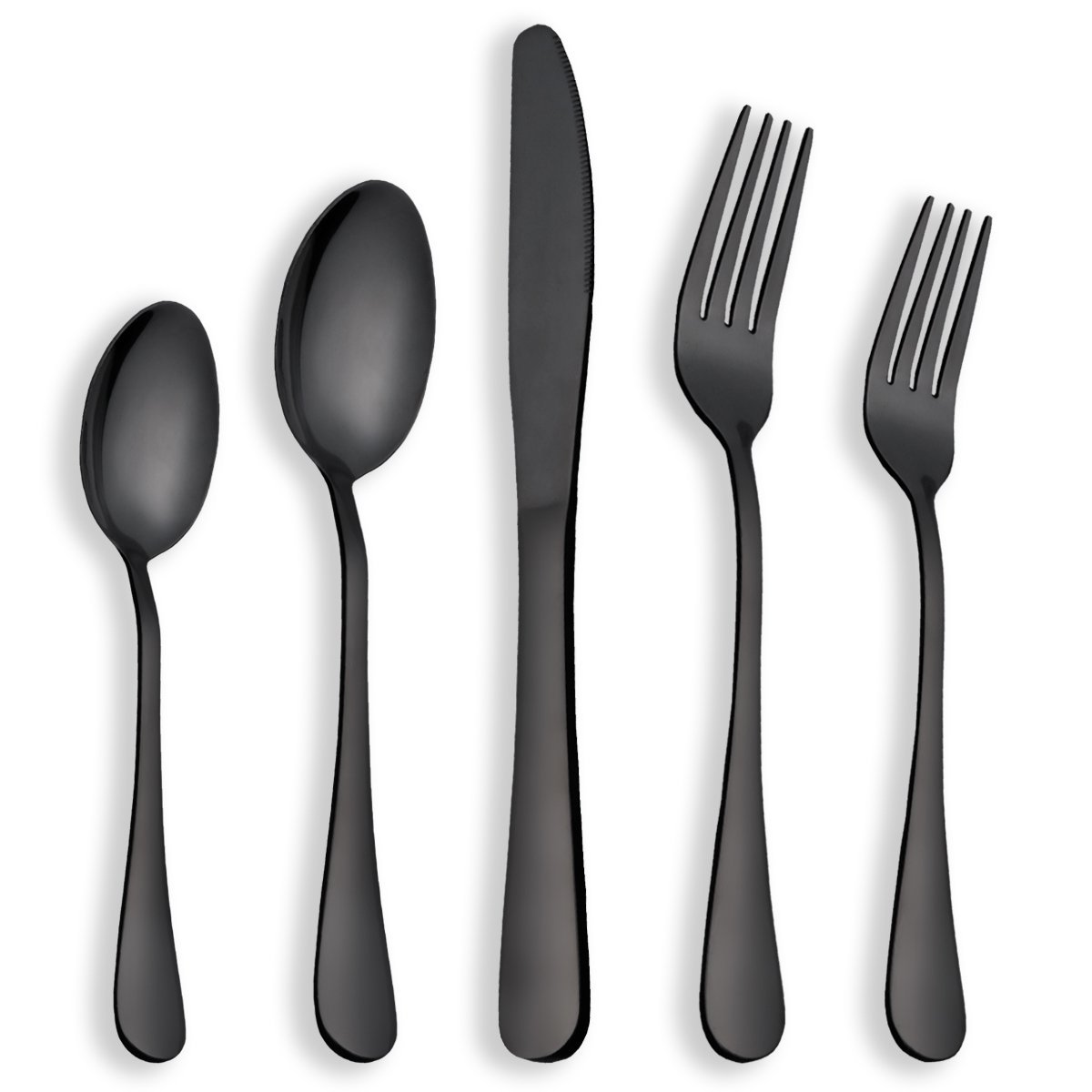 Berglander Flatware Set Black Gold